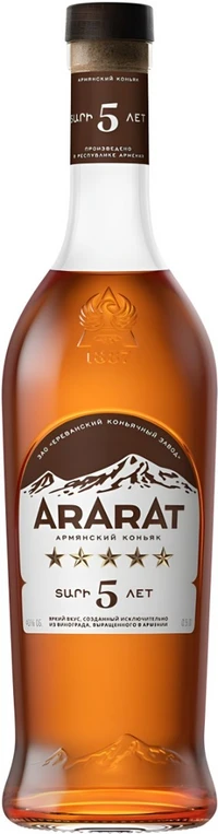 Коньяк Арарат 5 лет 0.5 л