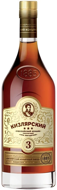 Коньяк Кизлярский Три Звёздочки 0,5 л