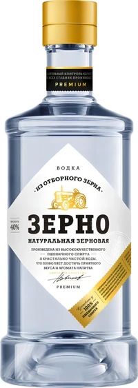 Водка Зерно Натуральная Зерновая 1 л