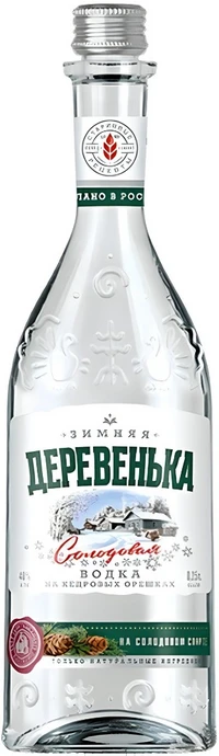 Водка Зимняя Деревенька на Солодовом Спирте 0.25 л