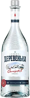 Водка Зимняя Деревенька на Солодовом Спирте 0.7 л