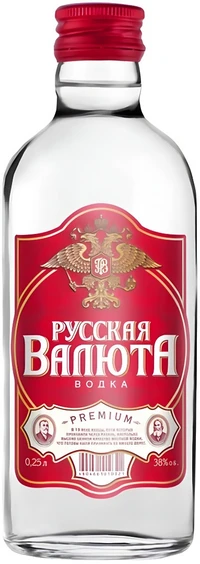 Водка Русская Валюта 0.25 л