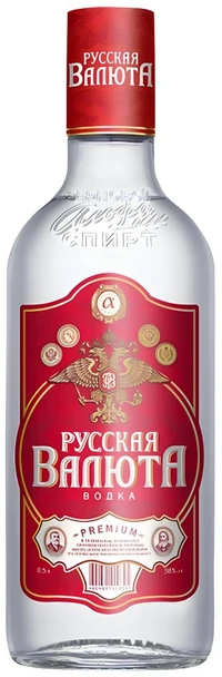 Водка Русская Валюта 0.5 л