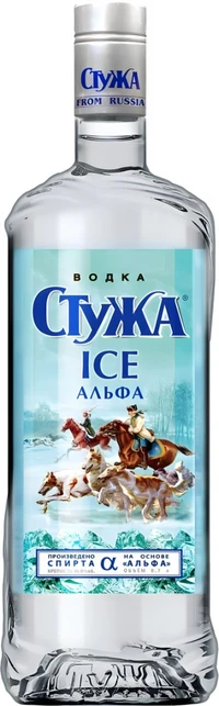 Водка Стужа Айс Альфа 1 л