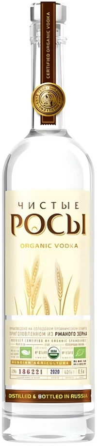 Водка Чистые Росы из Ржаного Зерна 0,5 л