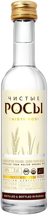 Водка Чистые Росы из Ржаного Зерна 50 мл
