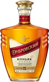 Коньяк Дубровский 5 лет 0,5 л