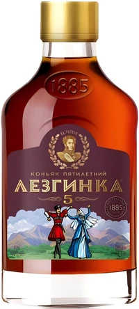 Коньяк Лезгинка 5 лет 0,1 л