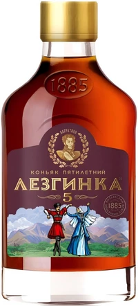 Коньяк Лезгинка 5 лет 0,25 л