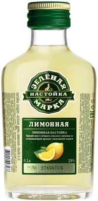 Настойка Сладкая Зеленая Марка Лимонная