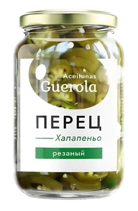Перец Халапеньо Резаный Guerola 340 г